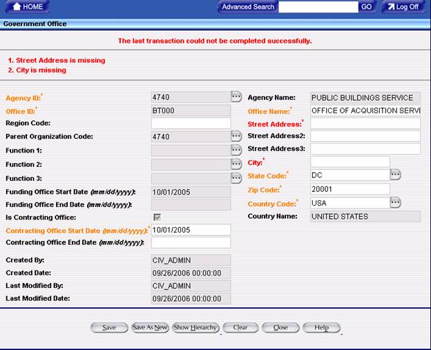 11. Correct the fields highlighted in red and click